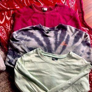 3 lightweight sweatshirts . All mediums . Wild fable / BDG/universal threads